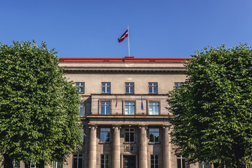 Building of Cabinet of Ministers and Supreme Court in Riga, Latvia