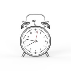 3D illustration silver white vintage watches