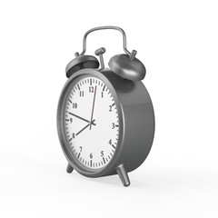 3D illustration silver white vintage watches