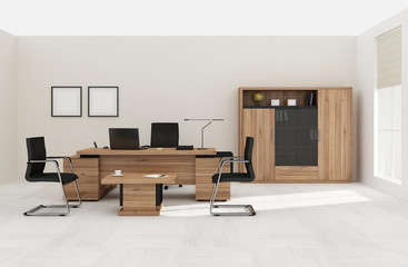 VIP office furniture 3D rendering