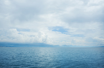 Beautiful seascape, Hvar and Split Channel. Traveling, yachting, vacation concept.