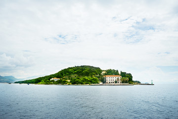 Beautiful seascape, Hvar and Split Channel. Traveling, yachting, vacation concept.