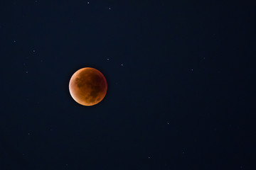 Obraz na płótnie Canvas luna rossa perigeo