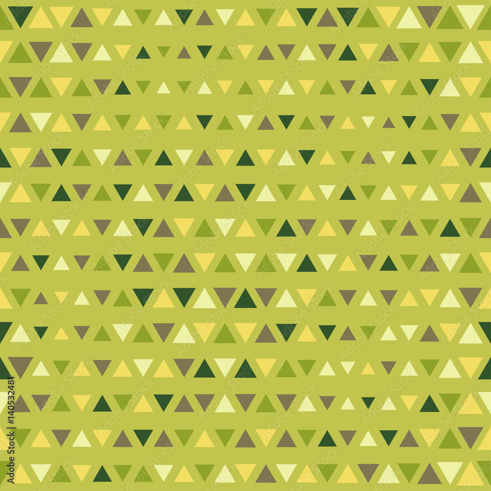 Aufkleber Seamless vector color triangles pattern.
