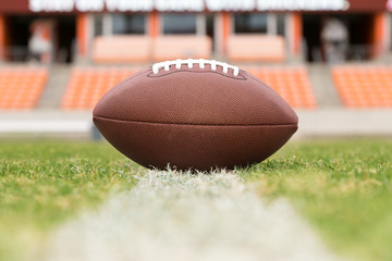 Football on the field