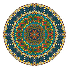 Flower mandala. Vintage decorative elements.