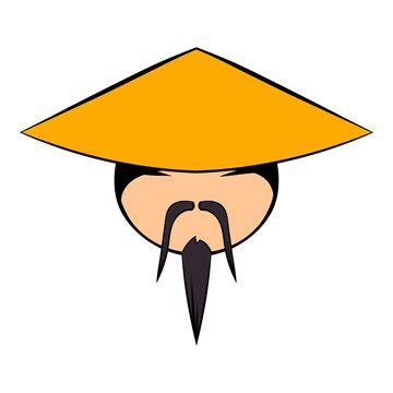 Chinese Man Icon Cartoon