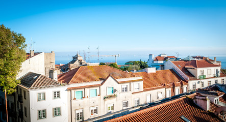 Obraz premium Tejados de Lisboa