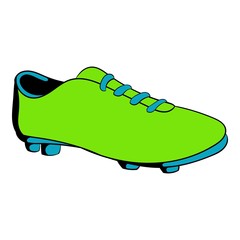 Football boot icon cartoon