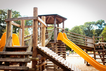 Pictures of the playground in summer