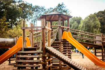 Pictures of the playground in summer