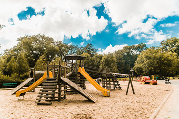 Pictures of the playground in summer