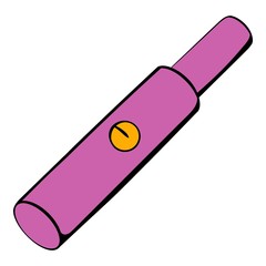 Electronic cigarette cartridge icon cartoon