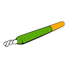Marijuana joint icon cartoon