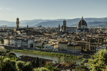 Fototapeta na wymiar View from Piazza Michelangelo