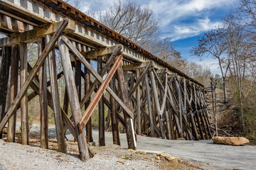 Wooden Railroad Bridge