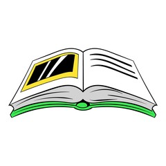 Photo album icon cartoon