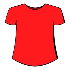 Men t-shirt icon cartoon