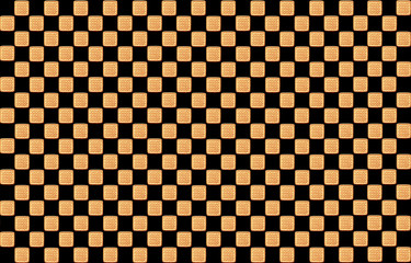 texture from pastry as on a chess-board on the black
