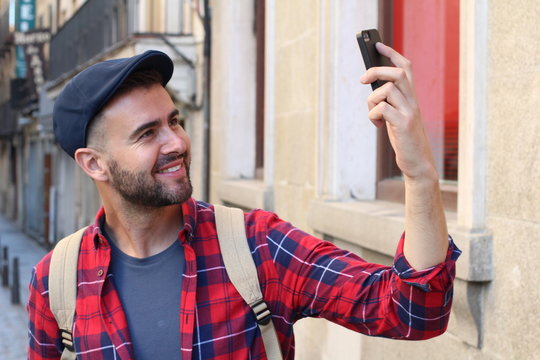 Narcissist Male Taking A Selfie 