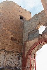 Fototapeta na wymiar Archaeological Site of Ani Ruins on UNESCO World Heritage List. Kars Turkey ,February 2017.