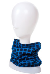 Winter scarf on the mannequin.