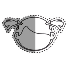 cute little girl character vector illustration design