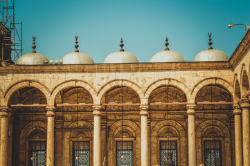 Fototapeta na wymiar old mosque at cairo, egypt