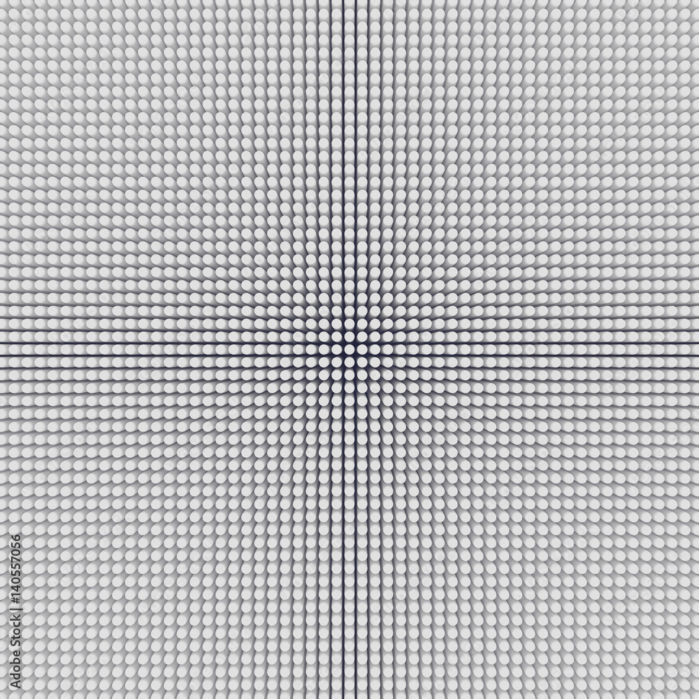 Aufkleber White abstract surface pattern. 3d rendering