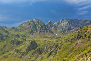 Landscape in Pyrenees Mountains