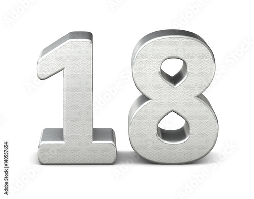 18-zahl-silber-3d-number-silver-struktur-stock-photo-and-royalty-free