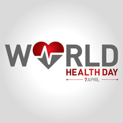 7 april world health day concept design vector illustration