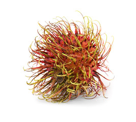 Fototapeta premium Juicy rambutan isolated on white