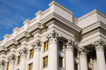 Fototapeta premium Design of building in neoclassical style