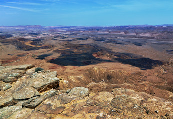 Geological formation Mizpa Ramon - Negev desert, Israel