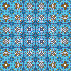 Portuguese azulejo tiles. Blue and white gorgeous seamless patterns. For scrapbooking, wallpaper, cases for smartphones, web background, print, surface texture, pillows, towels, linens bags T-shirts