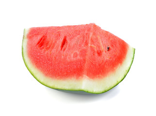 slices of water melon over white