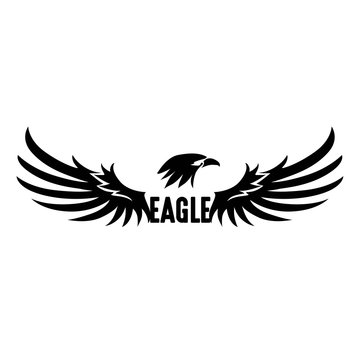 Black Eagle Logo, Vector, Illustration