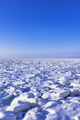Fototapeta na wymiar オホーツク海の流氷