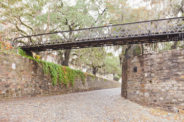 Cobblestone bridge Historic District Savannah GA