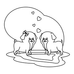 cute doggy pet icon vector illustration design