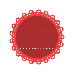circle seal stamp frame vector illustration design