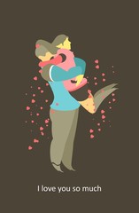 Couple in love card