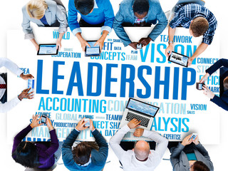 Leadership Boss Management Coach Chief Global Concept