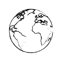 world planet ecology symbol vector illustration design