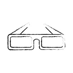 glasses 3d isolated icon vector illustration design