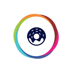 Abstract Multicolor App Button