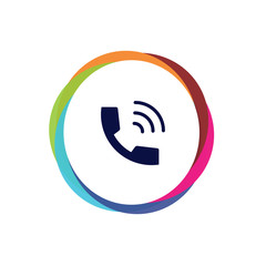 Abstract Multicolor App Button