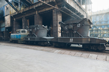 interior view of a steel factory,steel industry in city of China.