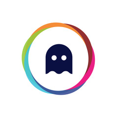 Abstract Multicolor App Button